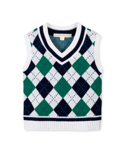 Детский жилет Hope & Henry Organic V-Neck Argyle