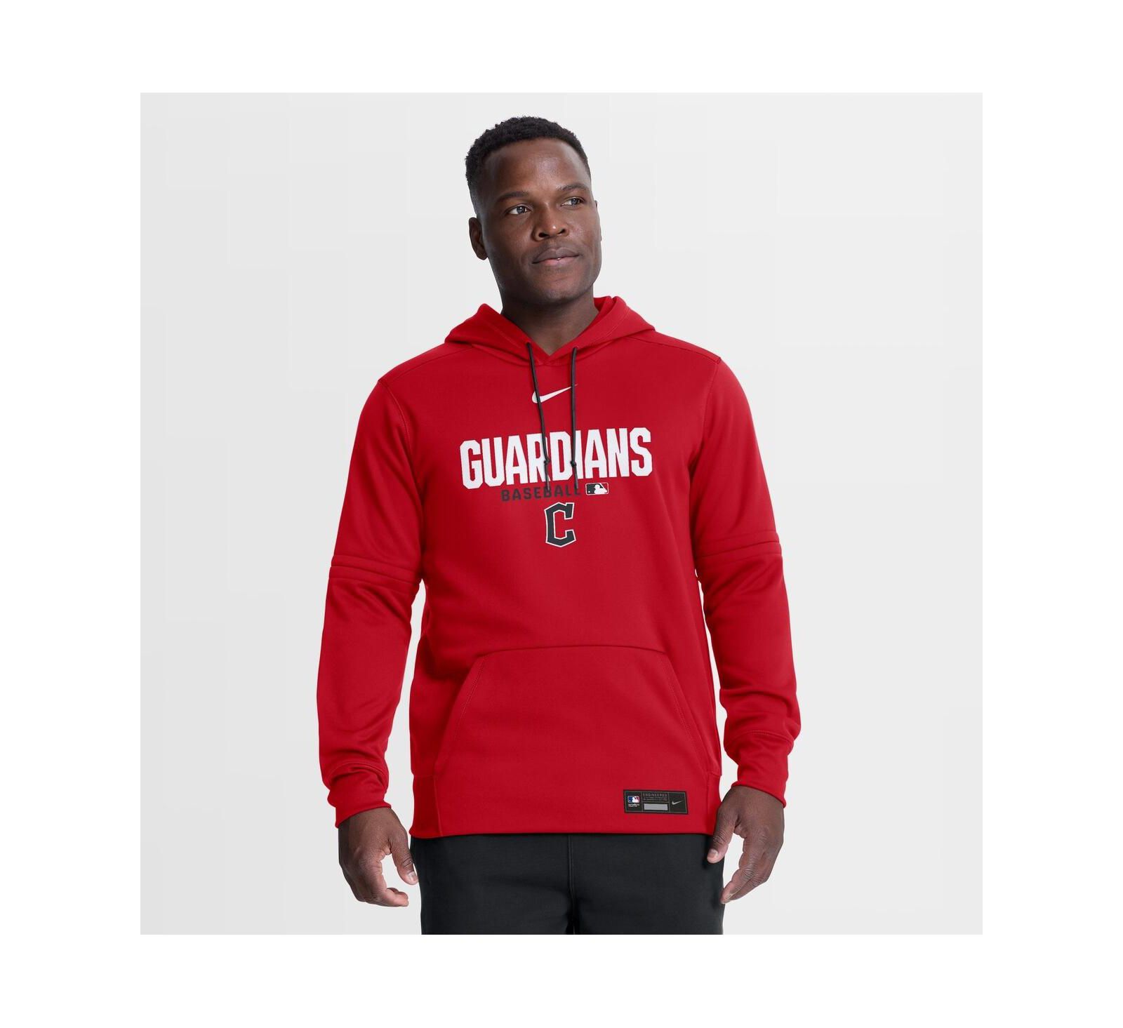 Nike Мужское красное худи Cleveland Guardians Authentic Collection Therma-FIT