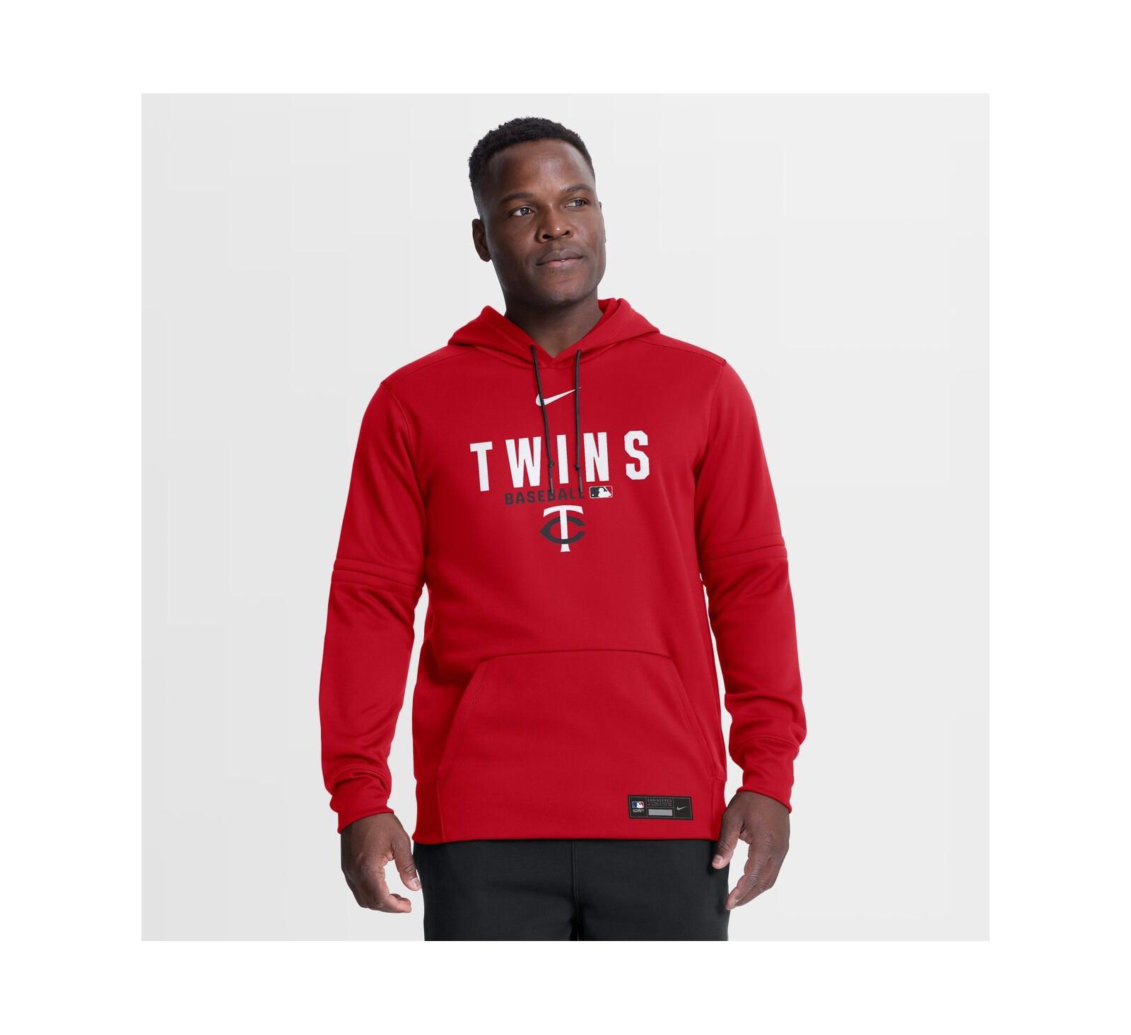 Nike Men's Red Minnesota Twins Authentic Collection Therma-FIT Hoodie