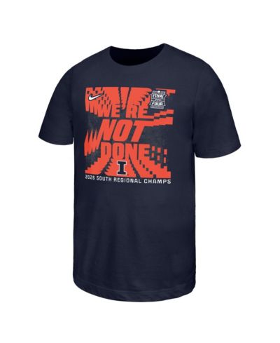 Nike Футболка Big Boys and Girls Navy Illinois Fighting Illini 2026 NCAA Men's Basketball Tournament March Madness Final Four