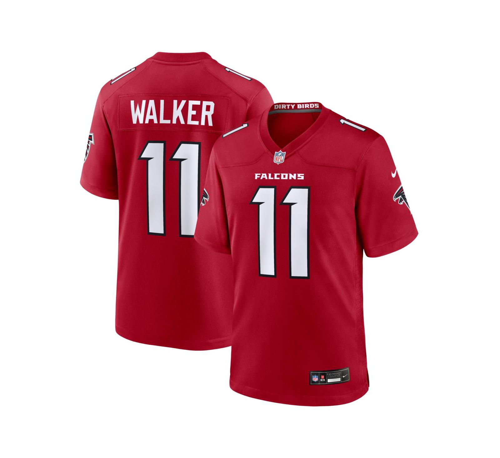 Nike Men's Jalon Walker Red Atlanta Falcons Game Jersey