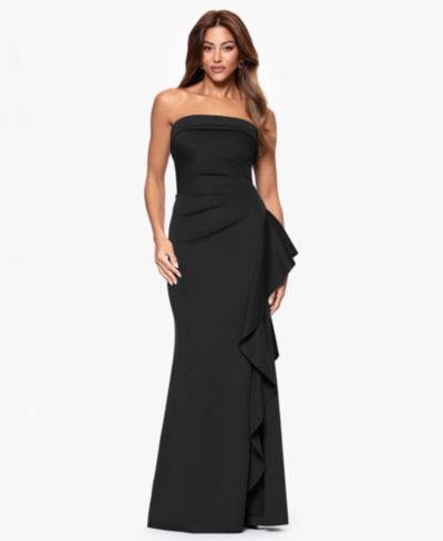 Вечернее платье XSCAPE Petite Strapless Ruffle Sheath