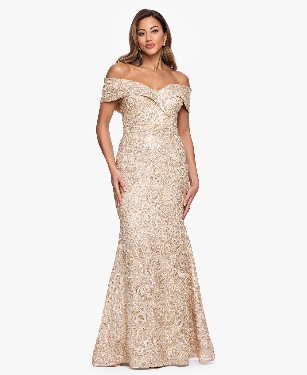 Женское бальное платье XSCAPE Petite Off-The-Shoulder