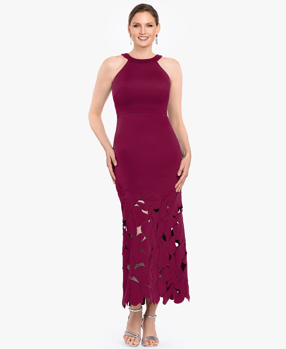 Платье Betsy & Adam Petite Sleeveless Halter Neck