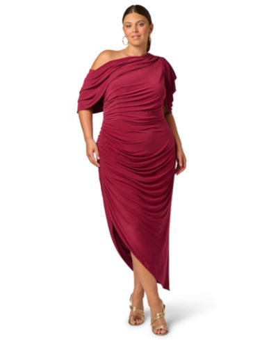 Adrianna платье Plus Size с асимметричным вырезом на одно плечо