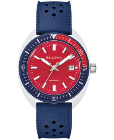 Муровские часы Bulova Limited Edition Performance Snorkel "Sail 4th" Blue Rubber, 41mm