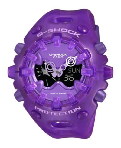 Мужские часы G-Shock с аналогово-цифровым дисплеем, фиолетовая смола, 58.2mm