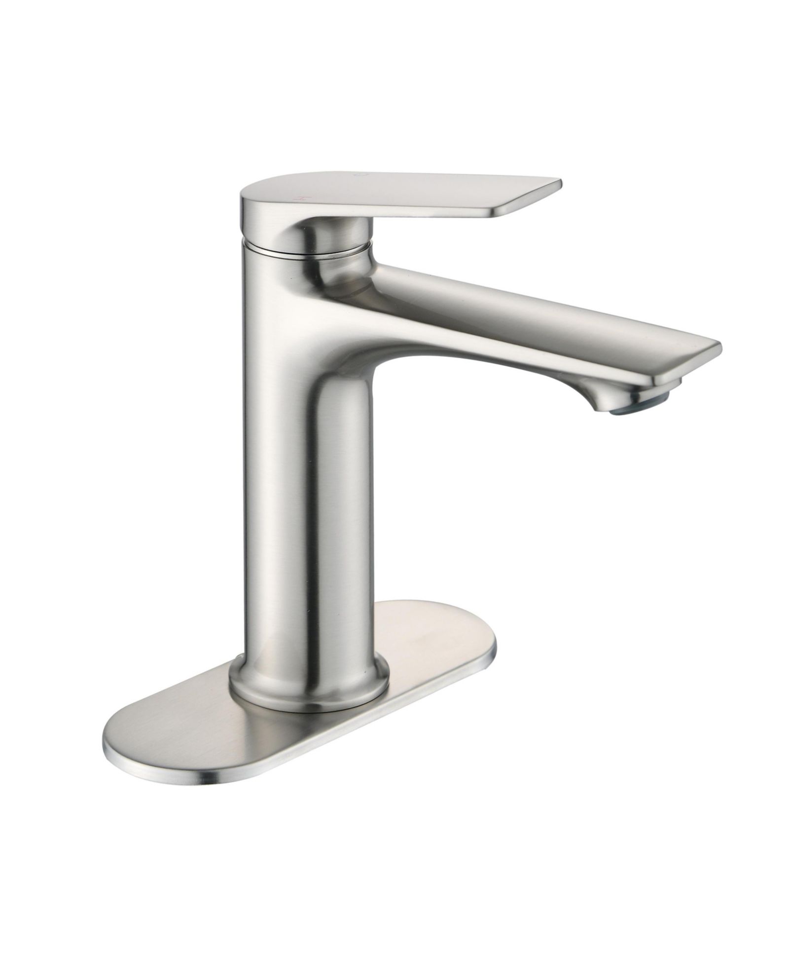 Смеситель для ванной BUSDAYS Brushed Nickel Single Handle с дек-плейтой, современный, долговечный