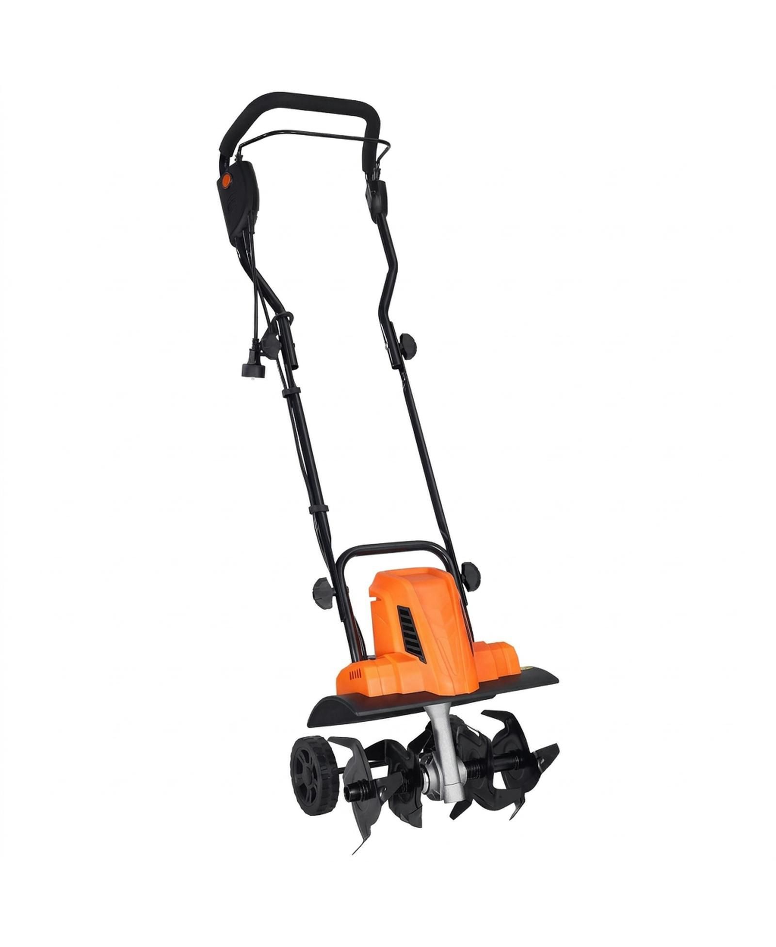 SUGIFT 10 Amp Electric Tiller, 14" Tilling Width, Corded Cultivator for Lawn Digging