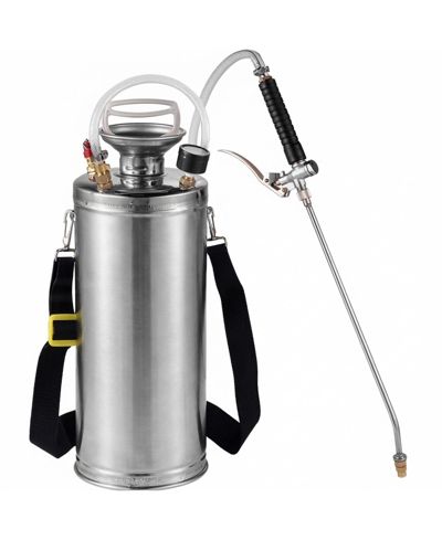 SUGIFT 2Gal Stainless Steel Sprayer, 20" Wand, Adjustable Nozzle for Gardening