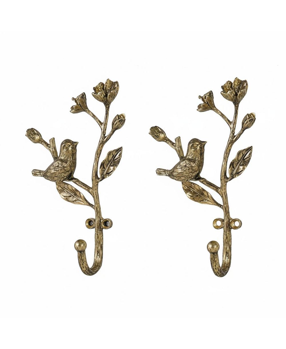 YIGII 2pcs Metal 3D Mushroom Coat Hooks for Entryway Bathroom Bedroom Farmhouse Decoration