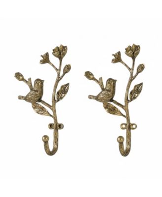 YIGII 2pcs Metal 3D Mushroom Coat Hooks for Entryway Bathroom Bedroom Farmhouse Decoration
