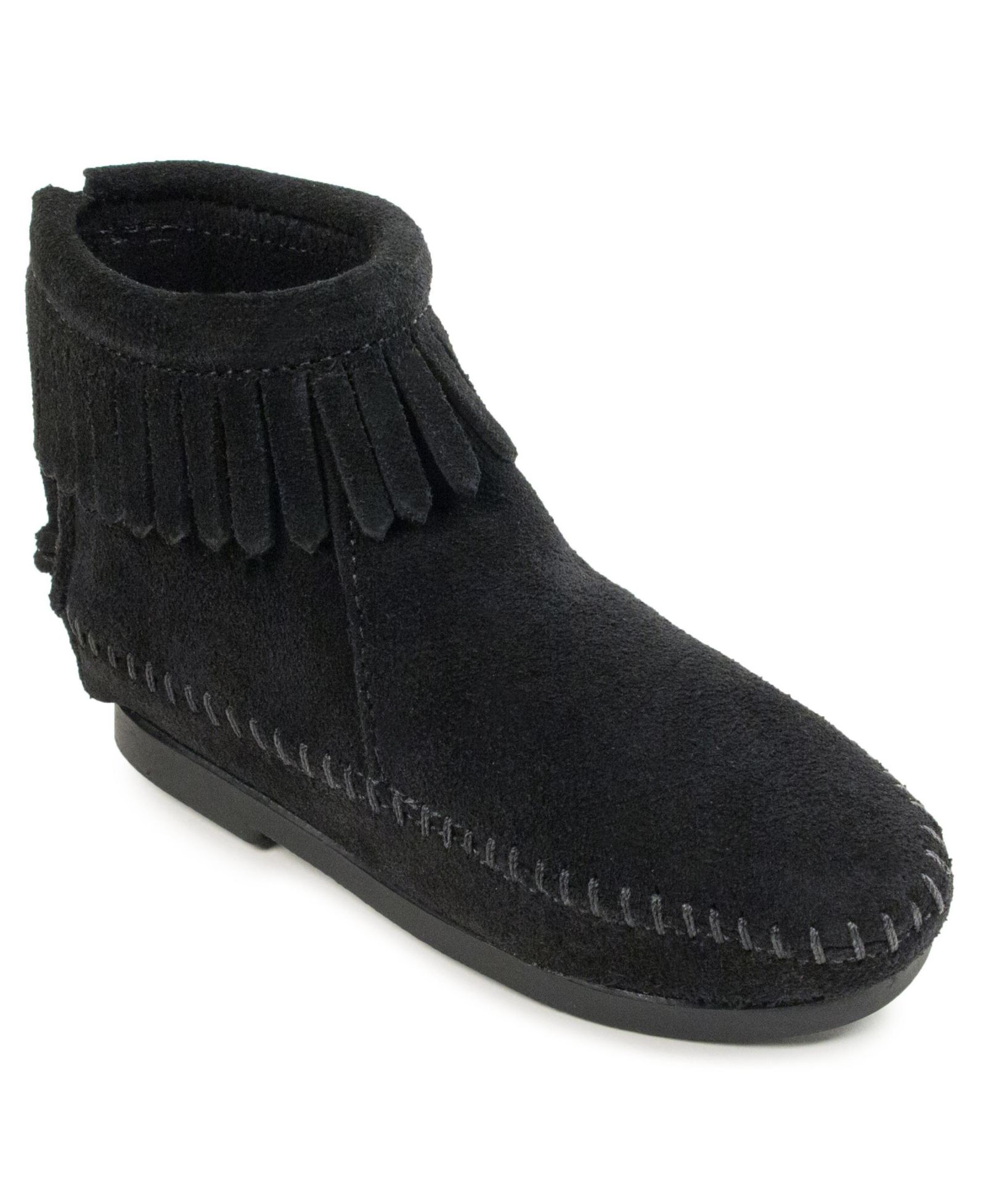 Minnetonka Kids' Suede Back Zip Boots