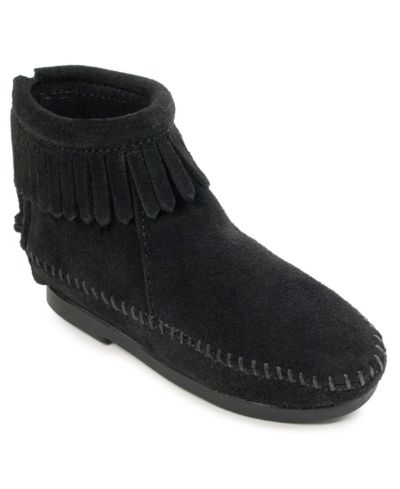 Детские замшевые сапоги Minnetonka с молнией сзади