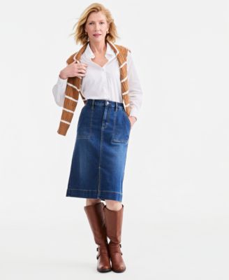 Style & Co женская джинсовая ютка-utility, эксклюзив Macy's