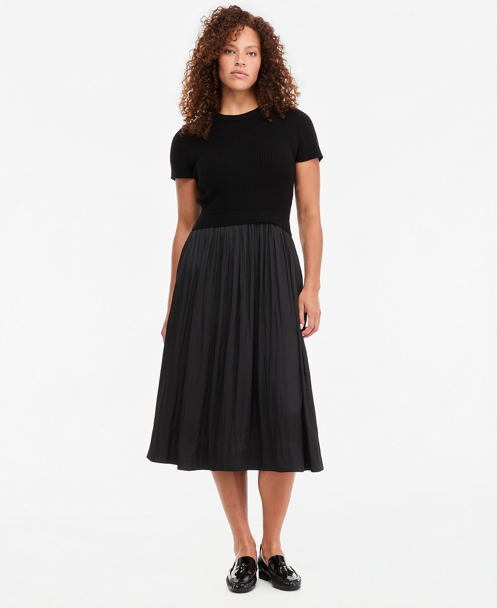 Женское платье On 34th Short-Sleeve Midi Mixed-Media A-Line
