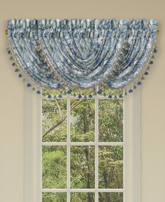 Five Queens Court Michaela Window Waterfall Valance, 33" x 43"