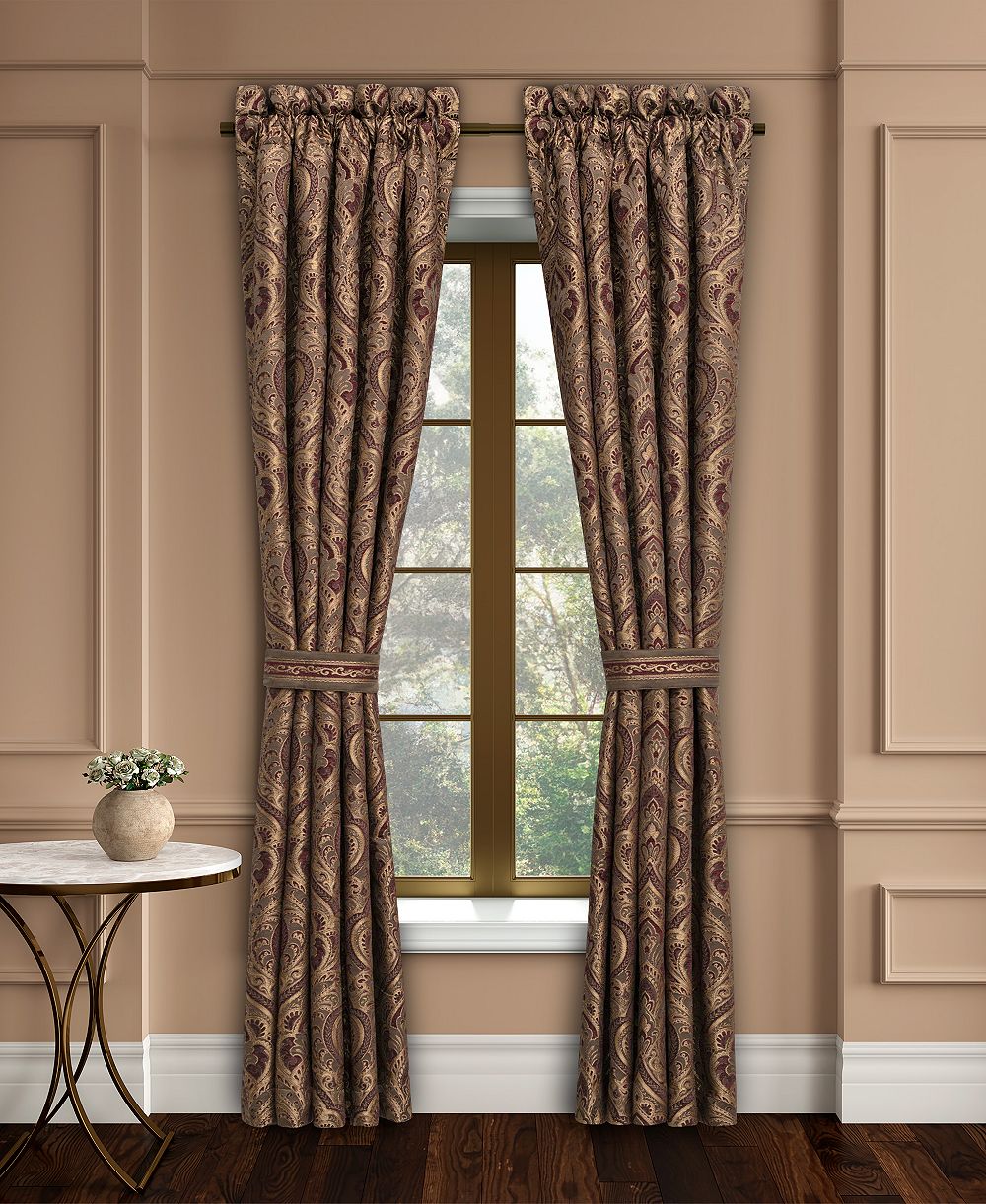 Five Queens Court Odette Window Panel Pair, 50" x 84"