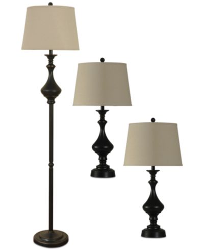 StyleCraft набор из 3 ламп Madison Bronze Finish: 1 напольная и 2 настольные
