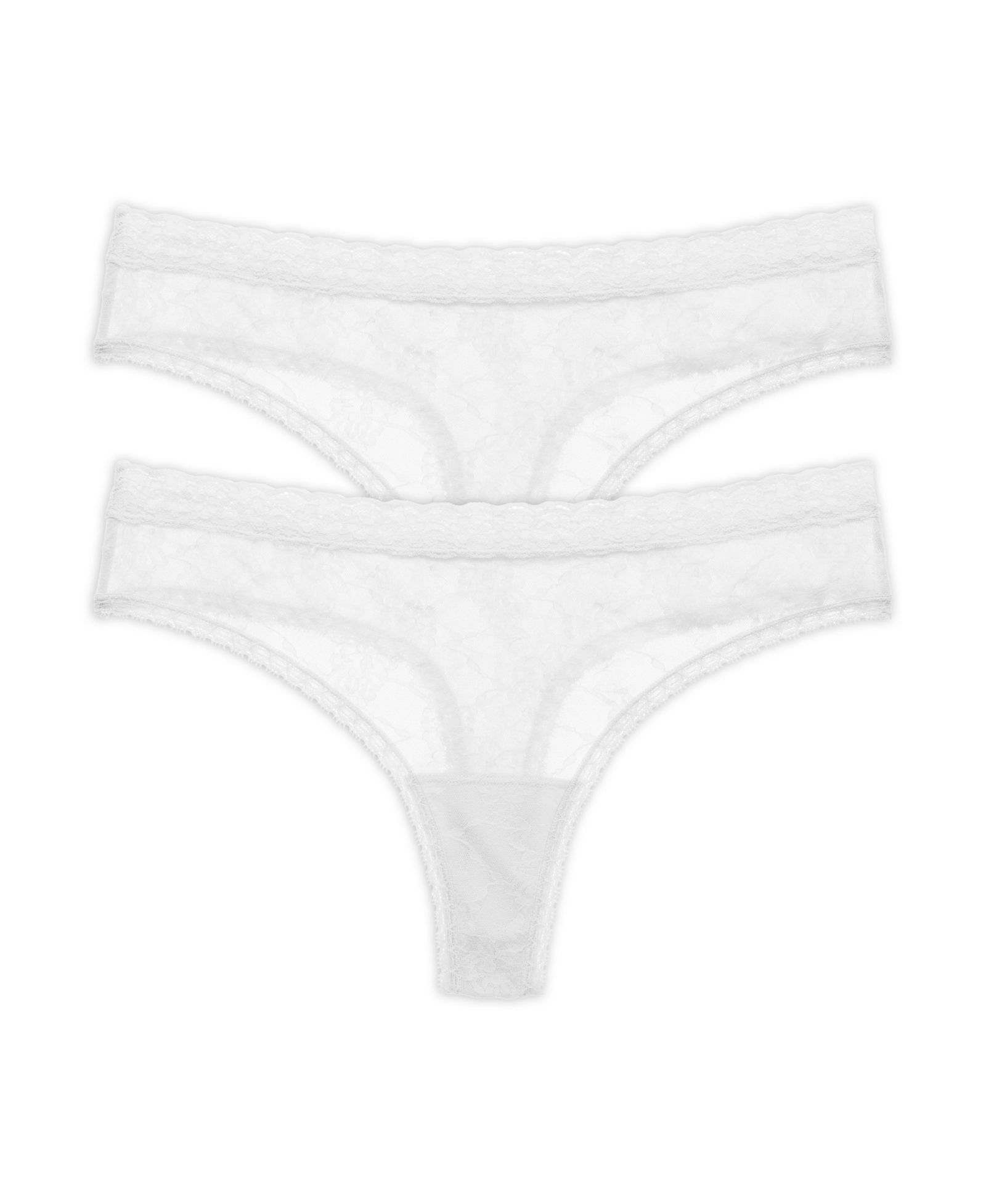 Natori Women's Bliss Allure One Lace Thong 2-Pack