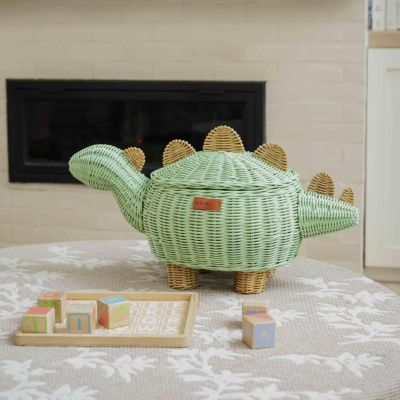 Корзина для хранения MOMIJI Dinosaur Handcrafted Rattan Wicker Medium