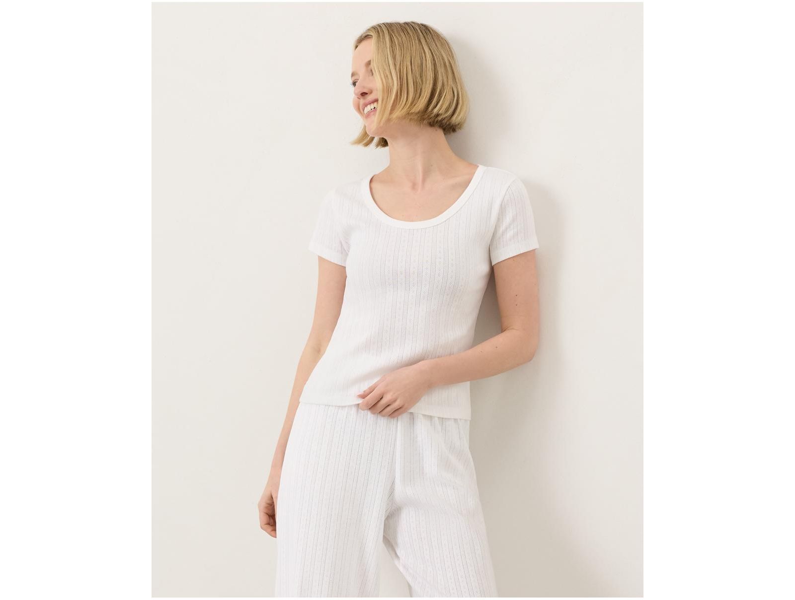 Женская футболка Pact Organic Cotton Pointelle Scoop Neck