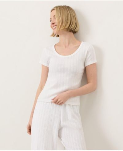 Женская футболка Pact Organic Cotton Pointelle Scoop Neck