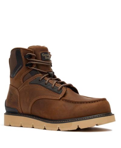 GEORGIA BOOT Men's 6" Carbon Flex Wedge Waterproof Moc-Toe Work Boot