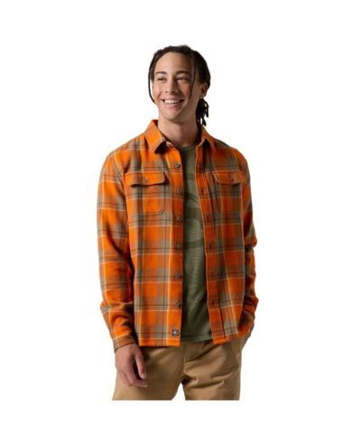 Boundary orange drifter plaid