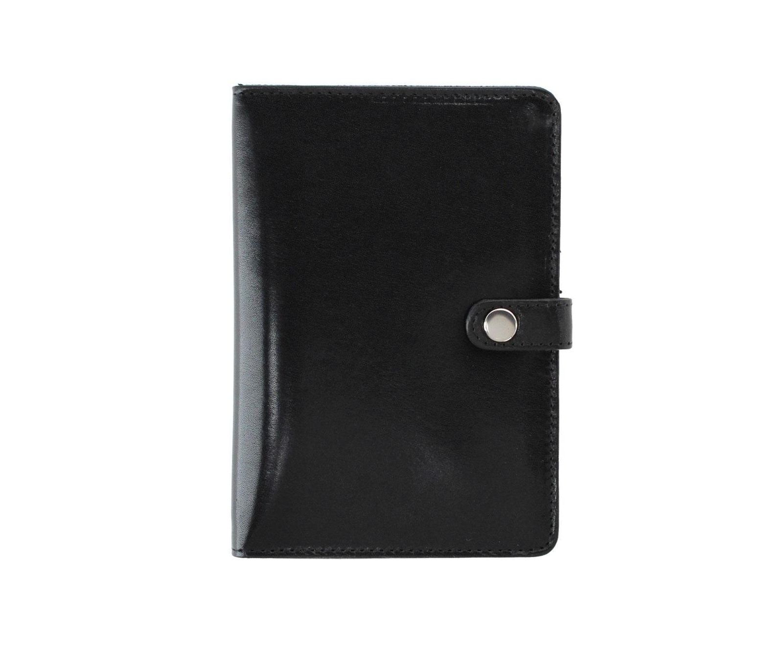 TRAFALGAR Men's Zaiden Italian Cortina Leather Snap Closure Passport Wallet