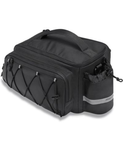 AOLIGEIJS Bike Rack Trunk Bag, 10L Waterproof Bicycle Rear Seat Storage with Side Pockets, Rain Cover and Shoulder Strap for Commuting Travel Cycling