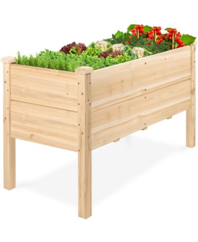 Best Choice Products Приподнятая грядка для сада Elevated Wood Planter