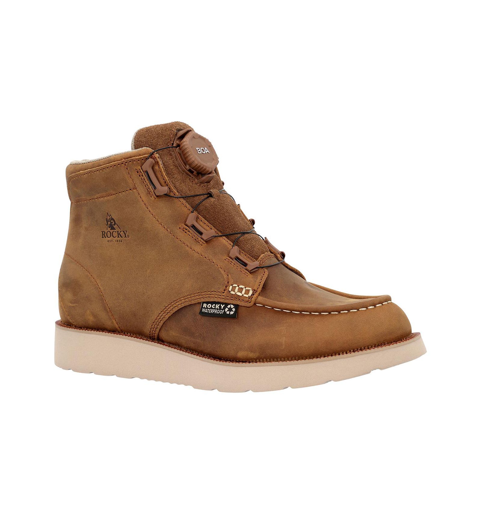 ROCKY Men's MonoCrepe Wedge BOA Work Boot