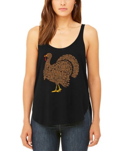 Женский майка-топ LA Pop Art с принтом Thanksgiving Turkey