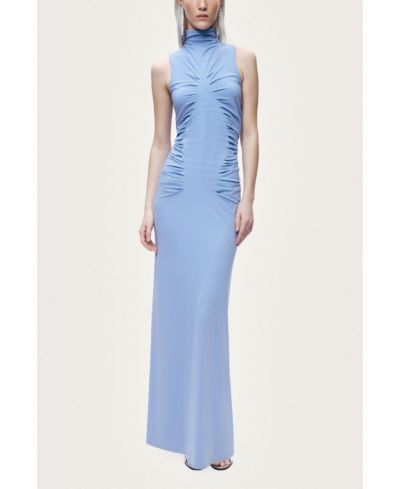 NOCTURNE Women's Sleeveless Ruched Maxi Dress