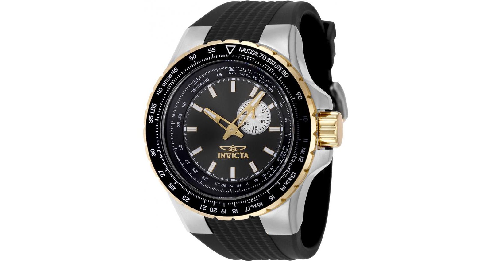 Invicta Мужские часы Aviator Quartz VD72 Gunmetal Dial