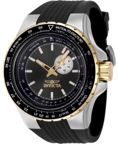 Invicta Men's 49718 Aviator Quartz VD72 Gunmetal Dial Watch