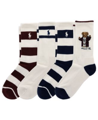 Детский комплект Polo Ralph Lauren Bear Socks и дуффл-пальто