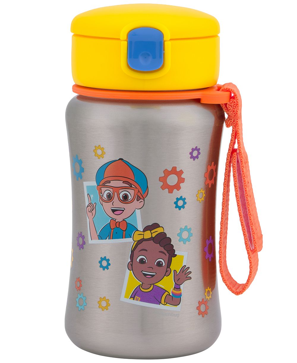 Детская бутылка Skip Hop Blippi and Meekah с нержавеющей стали и трубочкой