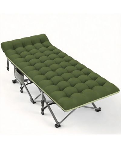 Green cot green pad