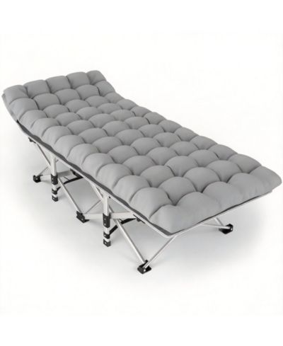 Gray cot gray pad
