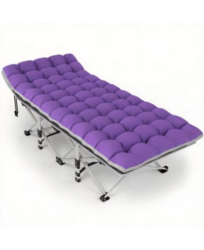 Gray cot purple gray pad