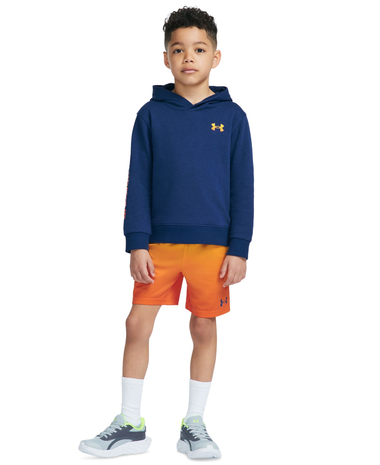 Детский комплект Under Armour: худи и шорты с длинным рукавом, 2 части