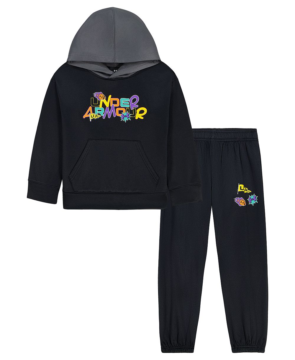 Детский комплект Under Armour для мальчиков 2T-5T UA Retro с капюшоном и джоггерами, 2 предмета