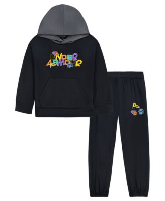 Under Armour Toddler Boys' 2T-5T UA Retro Hooded Hoodie and Joggers, 2-Piece Set