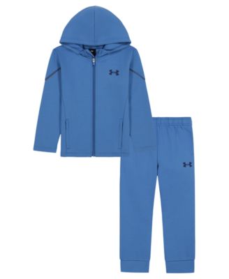 Under Armour Boys' 4-7 Double-Knit Full-Zip Hooded Hoodie and Joggers, 2-Piece Set