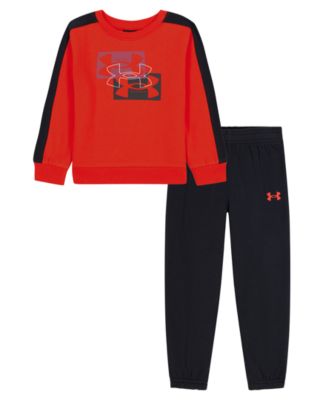 Under Armour комплект из толстовки с длинным рукавом и джоггеров из флиса UA Rival для малышей мальчиков 2T-5T, 2 предмета