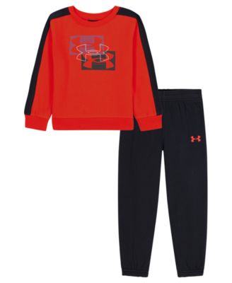Under Armour детский комплект: флисовая футболка с длинным рукавом и джоггеры Rival, 2 предмета, возраст 4-20