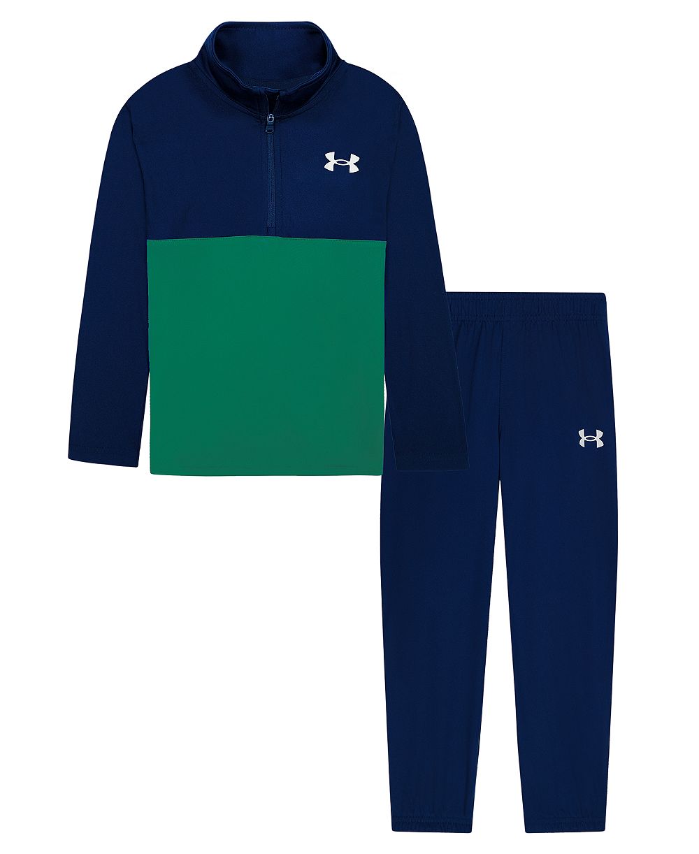 Under Armour Boys' 2T-7 Long-Sleeve Top and Jogger Pants, 2-Piece Set