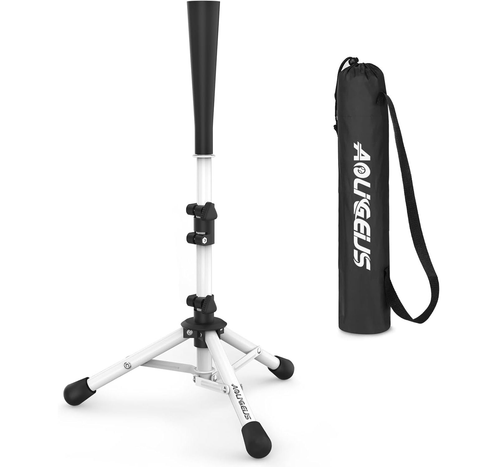 Тренажер для отбивания мяча AOLIGEIJS Baseball Tee Batting Tee Softball Tee Portable Travel Hitting Tee